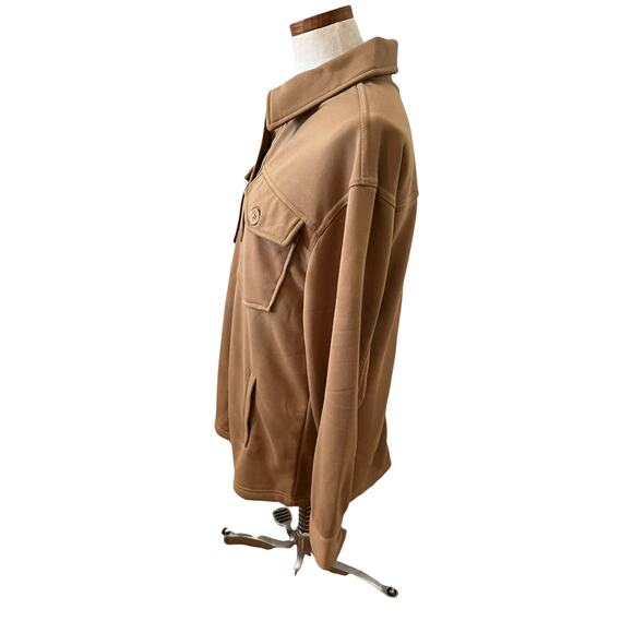 Bagatelle Shirt Jacket Shacket Camel Tan M - Picture 2 of 6